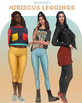 Hibiscus Leggings (3 set!)