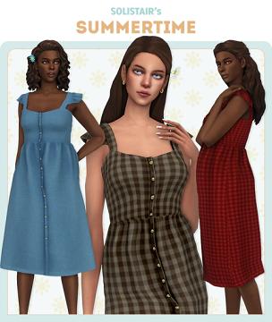 Summertime Dress + Cosmos