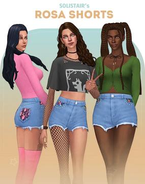 Rosa Patched Shorts 