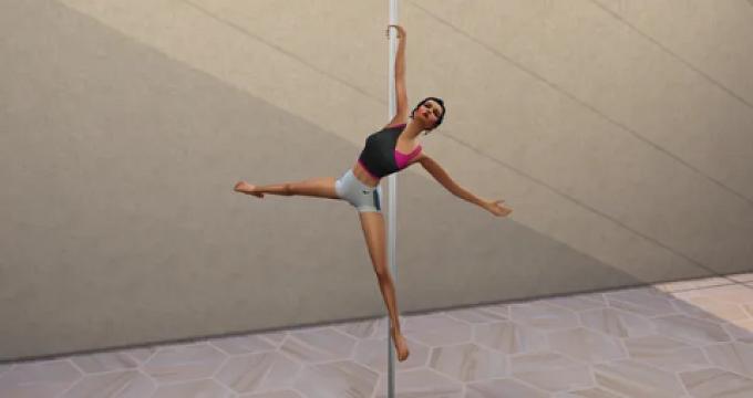 Artistic Pole Dance Animation
