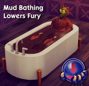 Mudbathing Lowers Werewolf Fury