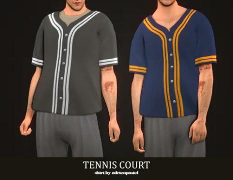 Two Male Baseball Tops ·