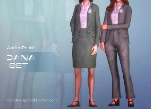 ‘Dana Set’ - Blazer, Skirt, Trousers & Acc FBI Bage