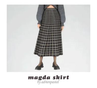Magda Plaid Skirt ·
