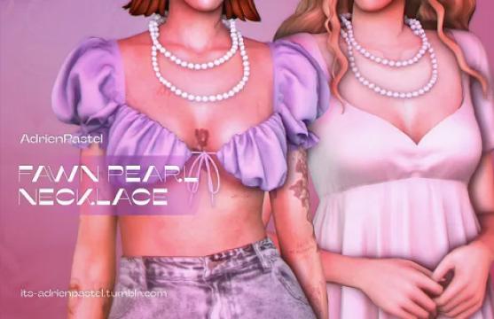 ‘Fawn Pearl Necklace’