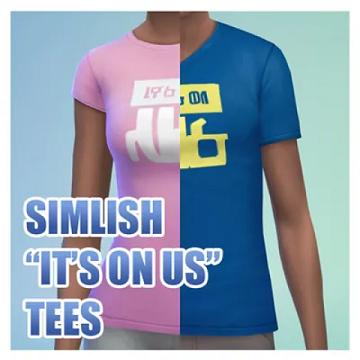 Simlish It's On Us T-shirt Texture Defaults