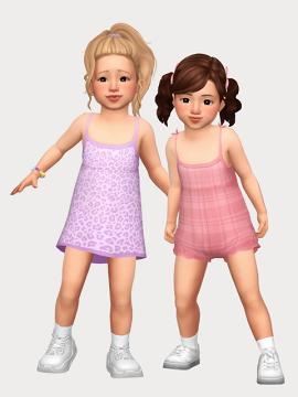 summer dress & tied romper