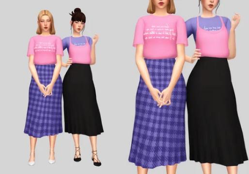 check long skirt