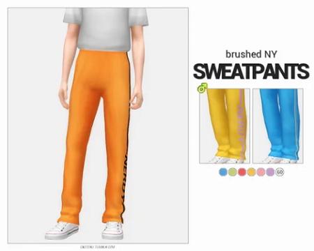BRUSHED NY SWEATPANTS
