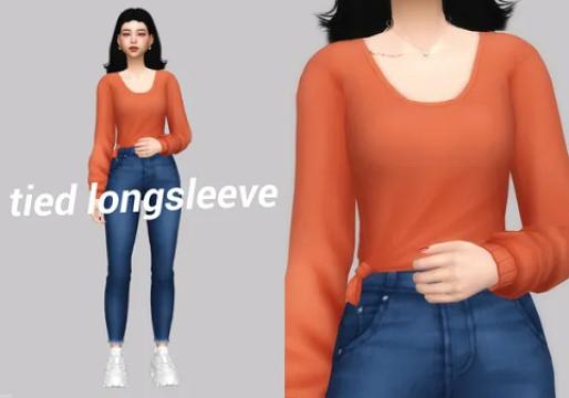 tied longsleeve