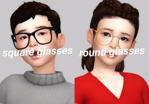 square + round glasses