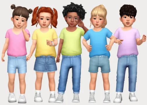 basic tucked t-shirts