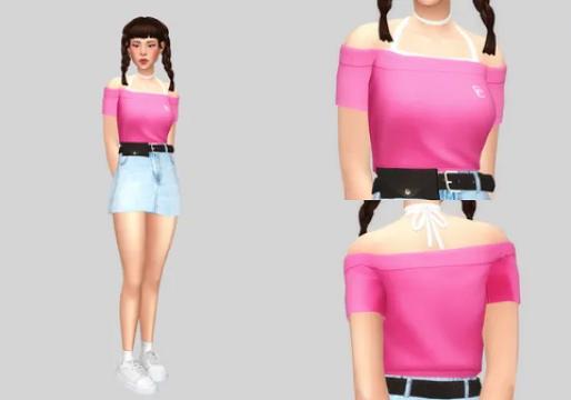 unbalance off-shoulder top