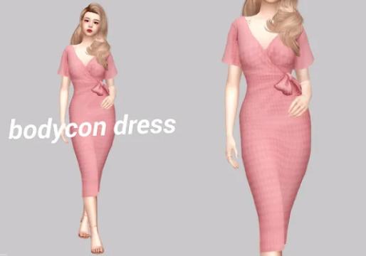 bodycon wrap dress