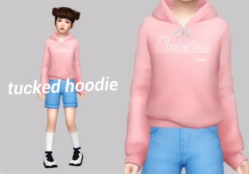 tucked hoodie