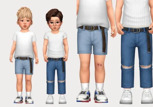 incheon belted jeans & shorts