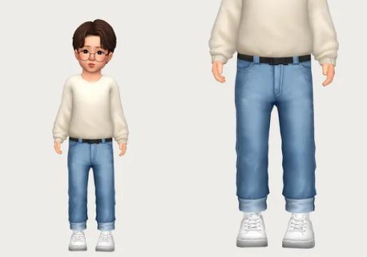 yun cuffed jeans