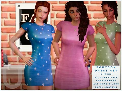 Bodycon Dress Set