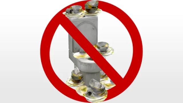 No Washing Dishes In Bathroom