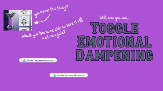 Toggle Emotion Dampening buffs