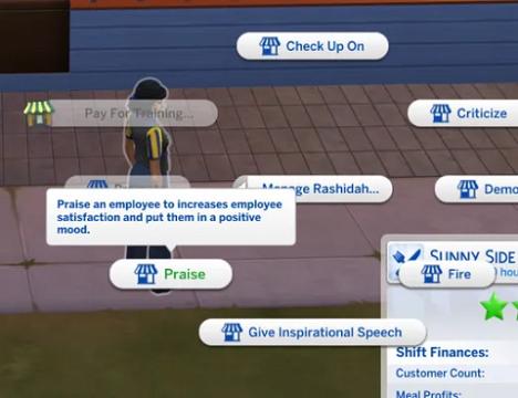 Employee Praise Check On Cooldown