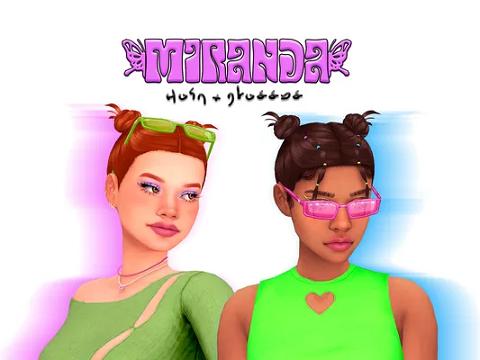 Miranda Hair + Y2K Glasses