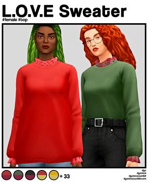[Dyoreos] L.O.V.E Sweater
