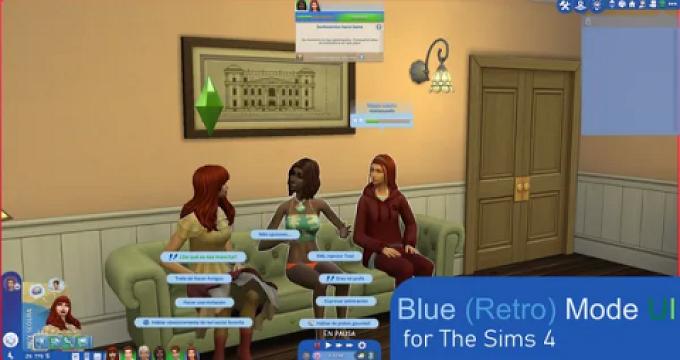 Blue (Retro) Mode UI (June 18, 2023)