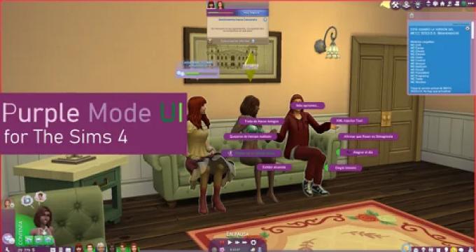 Purple Mode UI for The Sims 4 (May 22 2023)