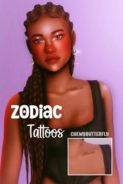 Zodiac tattoos ♥
