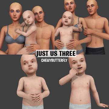 Just us three poses