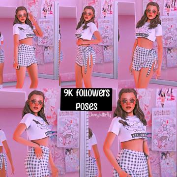 9k followers posepack