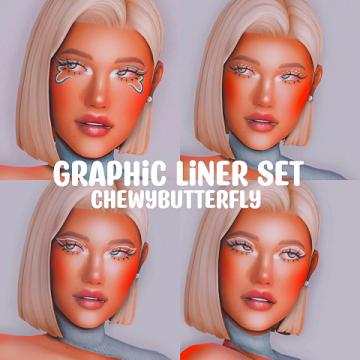 Graphic liner set