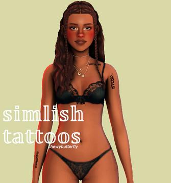 simlish tattoos