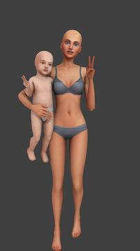 Mini Me poses!