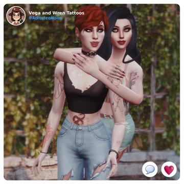 Wren and Vega Tattoos