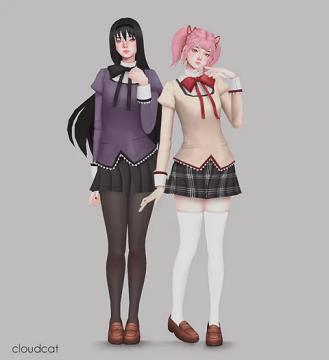 Madoka Magica School Uniform 🪷 