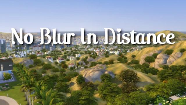 No Blur in Distance