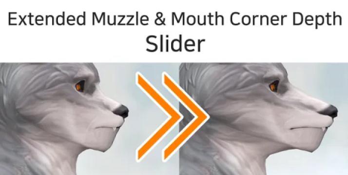 Extended Muzzle and Mouth Corner Depth Slider (2X VER UPDATE)