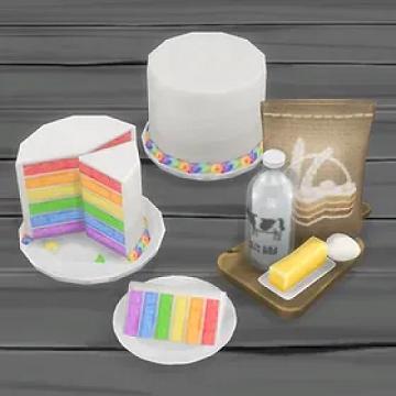 Rainbow Layer Cake
