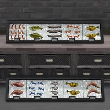 Iced Fish Retail Fridge