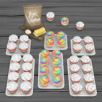 Rainbow Cupcakes