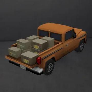 Truck with Open Bed