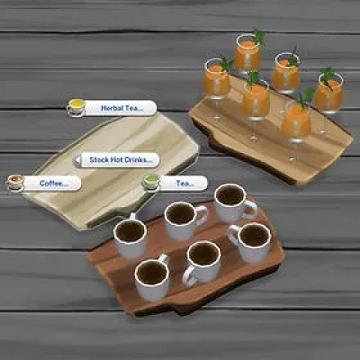 Rustic Wood Drink Tray