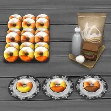 Candy Corn Doughnuts