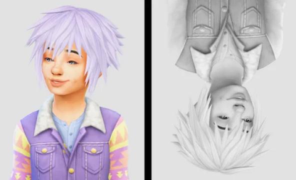 RIKU KH3 HAIR by raccoonium