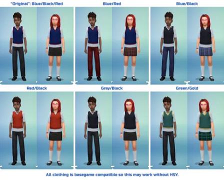 Outfits: School Uniforms