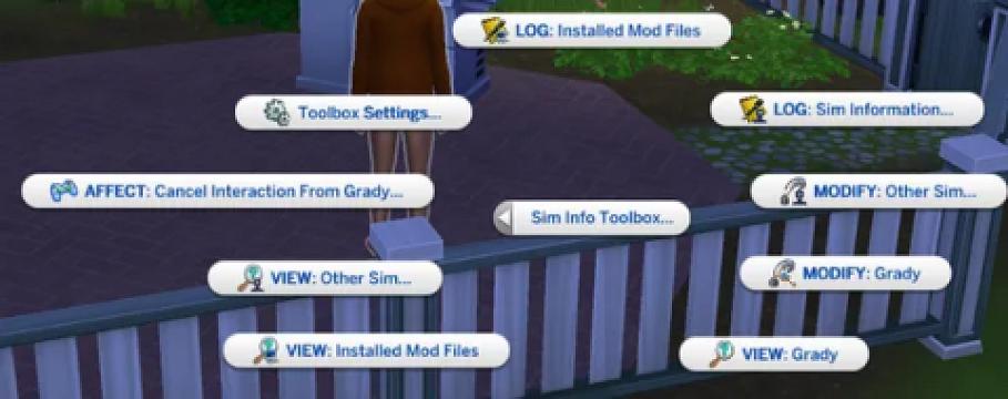 [Mod] Sim Info Toolbox: View / Modify / Log Sim elements, details & Info 