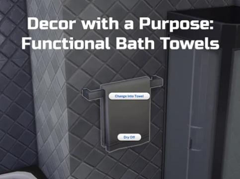 Decor With A Purpose: Functional Bath Towels