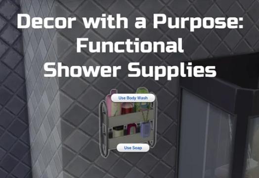 Decor With A Purpose: Functional Shower Supplies